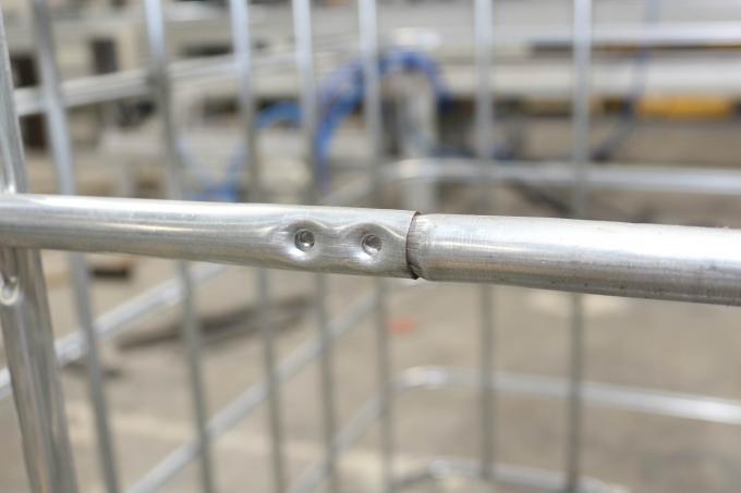 Elektrikli IBC Tote Kafes Kaynak Makinesi 50Hz PLC Kontrol 225KVA 8