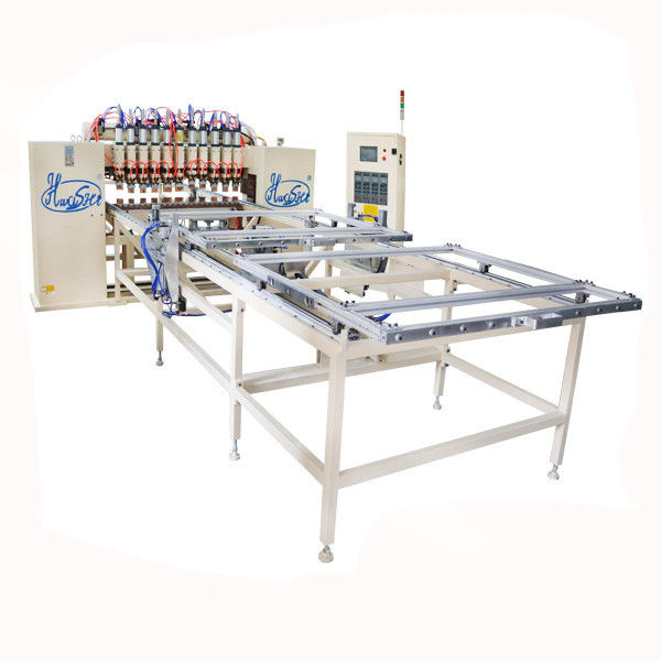 Otomatik Yüksek Hassasiyetli Çelik Mesh Multi Head Spot Welder Kablo Rafı Gantry Spot kaynak makinesi