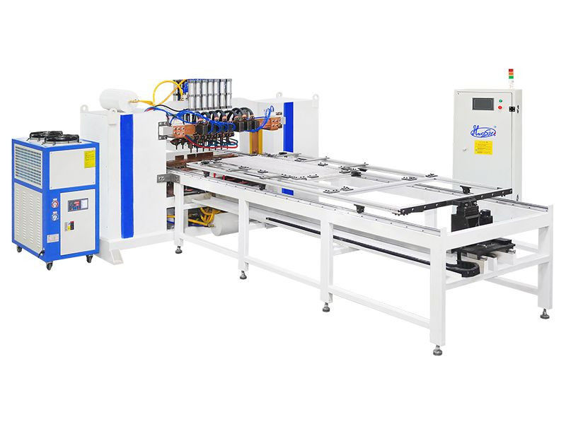 Yaprak Metal Gantry Tipi Çok Noktalı Kaydırma Makinesi Kapı Paneli Noktalı Kaydırma Makinesi