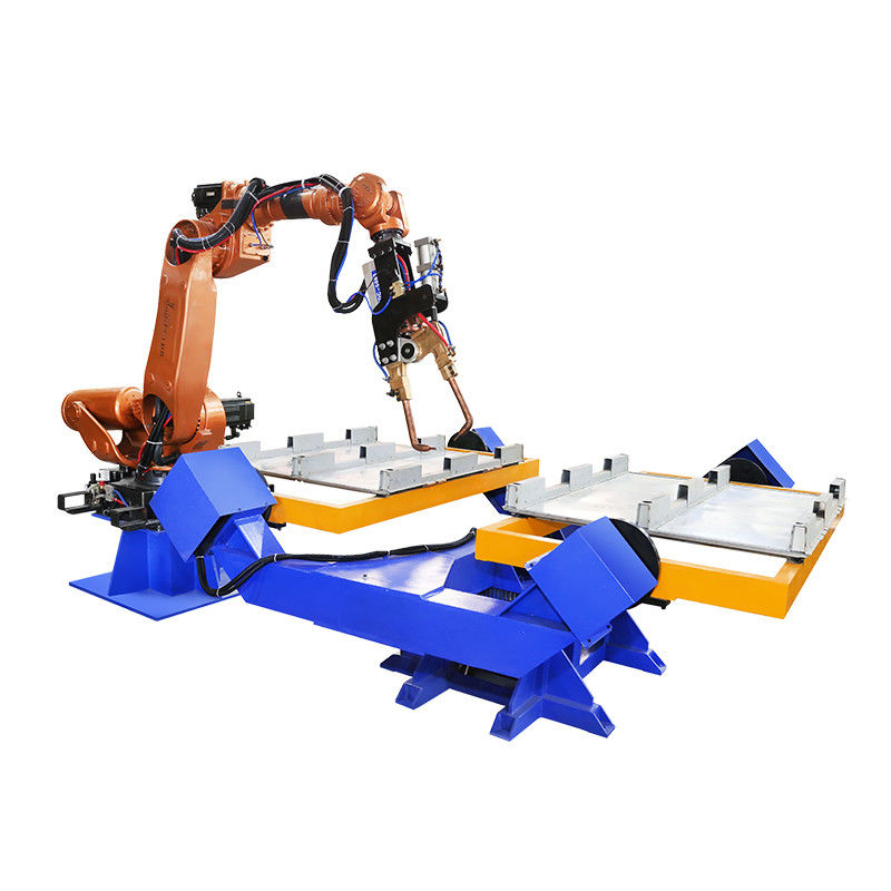 Yüklü Görevli Nokta kaynak Robotu C Tipi X Tipi Depo raf Köşe için kaynak tabancası