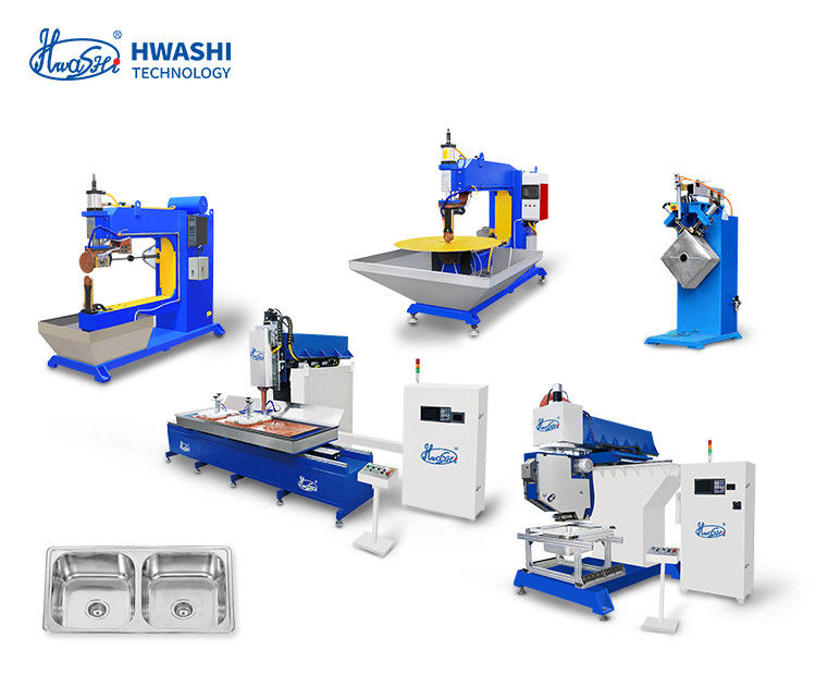 Hwashi Inox SS304 Mutfak Çift Lavabo Dikiş Kaynak Makinesi ve Paslanmaz Çelik CNC Lavabo Poliş Makinesi Mağazası