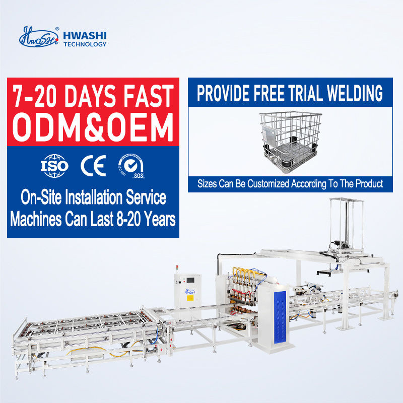 Süpermarket Rafları için HWASHI Otomatik Tel Raf Kaynak Makinesi ile Yüksek Hızlı ve Hassas Tel Örgü İmalatı