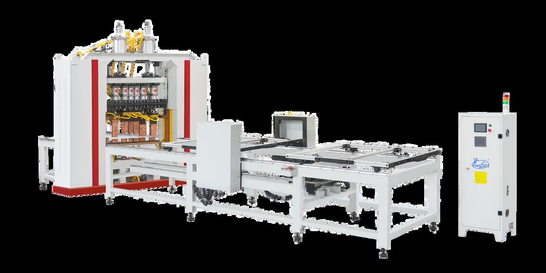 3000mm Etkili Kaynak Uzunluğuna ve 20 Takım Kaynak Kafasına Sahip Çift Katmanlı Besleyiciye Sahip Konsol Tipi Tel Örgü Kaynak Makinesi