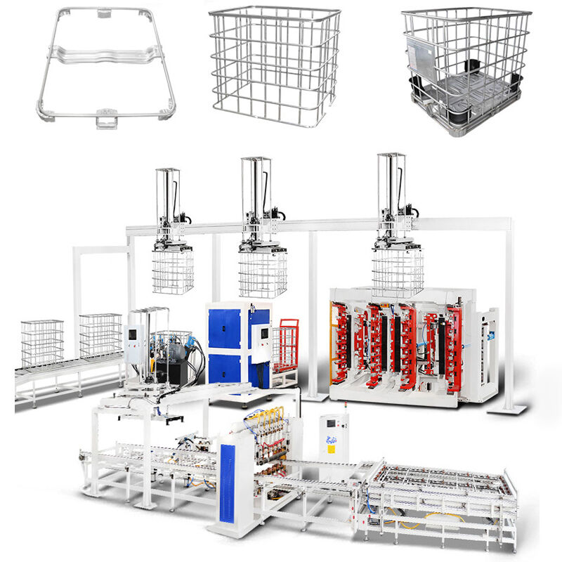 Bükme verimliliği 20-25sec IBC Tote Cage kaynak makinesi Voltajı 380V Ürün gereksinimlerinize göre optimize edildi