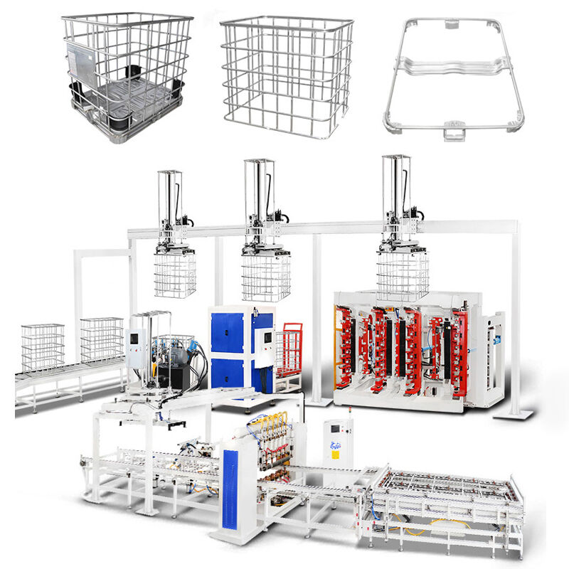 Bükme verimliliği 20-25sec IBC Tote Cage kaynak makinesi Voltajı 380V Ürün gereksinimlerinize göre optimize edildi