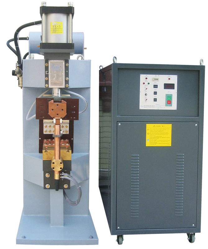 Alüminyum ve bakır malzemeleri için 35k 50k AC Pulse Pneumatic Spot kaynak makinesi